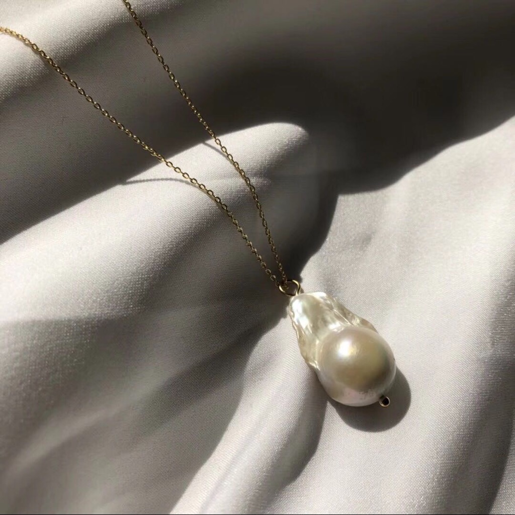 Long Necklace Pearl Style